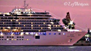 HD Cruise Ship Costa Luminosa at Brindisi Port Italy Full Video [upl. by Cochrane577]