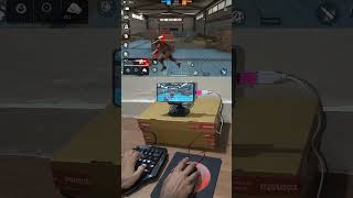 How to play free fire with keyboard mouse in mobile  ⌨️ 🖱📱 full setup without app no activation [upl. by Norted]