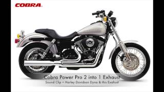 Cobra Power Pro HP 2 into1 Exhaust on Harley Dyna BLV6425 [upl. by Lazarus112]