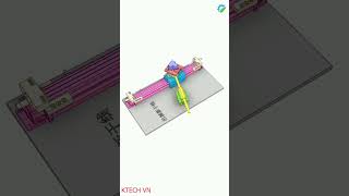 P47 90°rotating movement mechanism powered by rodless cylinder drivemechanical solidworks 3d [upl. by Anneiv]