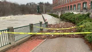 Major Flooding Winooski River Vermont 121923 [upl. by Dorette]