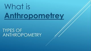 what is Anthropometry [upl. by Melly]