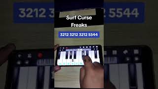 Surf Curse Freaks piano Mobile tutorial [upl. by Tabb]