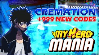 Codes Legendary Cremation Quirk in MY HERO MANIA Roblox [upl. by Yedarb]