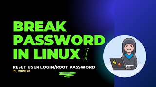 Break Login password in any Linux  Reset loginroot Password [upl. by Nosimaj48]