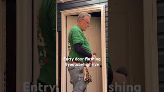 Entry Door Flashing carpenter carpentry woodworking youtube youtubeshorts [upl. by Graig926]