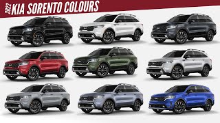 2022 Kia Sorento SUV  All Color Options  Images  AUTOBICS [upl. by Ahsiuqal]