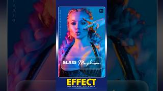 Adobe Photoshop 2024How to make glass morphism effect in few simple steps [upl. by Deyas]