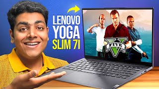 Lenovo Yoga Slim 7i  AI Laptop With Intel Evo  Unboxing  Gaming Test [upl. by Irrok]