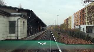 Führerstandsmitfahrt SBahn Berlin S25 Hennigsdorf  Gesundbrunnen [upl. by Manvell]