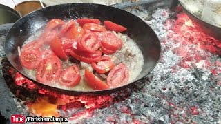 Shahi Koyla Karahi Recipe  Bombay Koyla Karhai  Street Food Of Karachi Pakistan  Ehtishamjanjua [upl. by Kcirted]