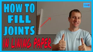 How to fill joints in lining paper Fillling joints in lining paper [upl. by Behn]