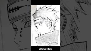 How to draw Pain from Naruto 🔥💔  Pencil Sketch drawing shorts youtubeshorts pain naruto art [upl. by Llertnov692]