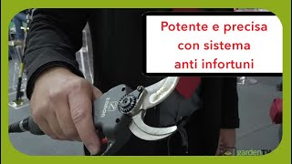 Come funzionano forbici a batteria per potatura con sistema sicurezza salva dita  Zanon Viper SV45 [upl. by Cattier887]