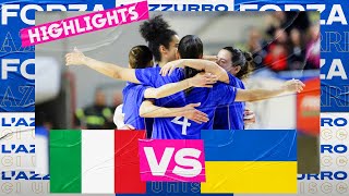 Highlights ItaliaUcraina 42  Futsal  Femminile  Amichevole [upl. by Eednam]