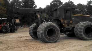 Cat 545 Skidder In Action [upl. by Kala]