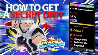 HOW TO GET A GUARANTEED SECRET in Anime Defenders the movie [upl. by Friede]