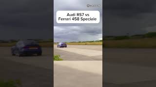 Audi RS7 vs Ferrari 458 Speciale  automobile [upl. by Peisch]