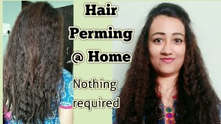 DIY Hair Perming At Home Without Using Anything At All  Easy DIY Hair Hacks [upl. by Emerej978]