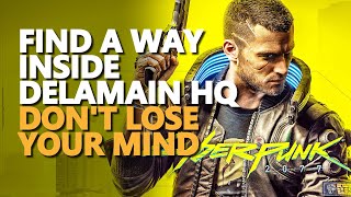 Find a way inside Delamain HQ Cyberpunk 2077 [upl. by Trilbee]