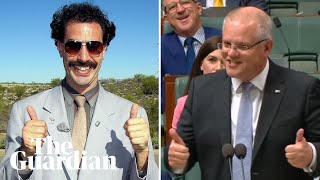 Scott Morrison labels Labor carbon policy the Borat tax [upl. by Ativahs]