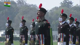 PM Narendra Modi inspects the Guard of Honour at NCC Rally 2022 [upl. by Nhepets]