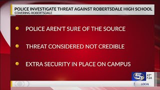 Police Investigate Threat Against Robertsdale High School [upl. by Atiuqam]