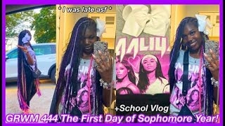 GRWM for the First Day of Sophomore Year  School Vlog  I was late [upl. by Norrehc]