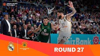 Real MadridPanathinaikos AKTOR Athens  Round 27 Highlights  202324 Turkish Airlines EuroLeague [upl. by Frazier]