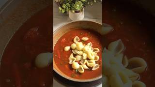 Easiest Red Sauce Pasta Everrr 🤤🍝 viralshort pastarecipe food [upl. by Ayikahs]