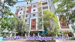 Beautiful amp Spacious corner 3bhk Flat for sale in Hydernagar Miyapur Hyderabad [upl. by Chip528]