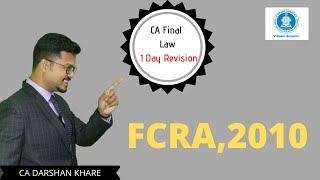 CA Final Law 1 day Revision FOR MAY 20 Part 4 FCRA 2010 [upl. by Longawa449]