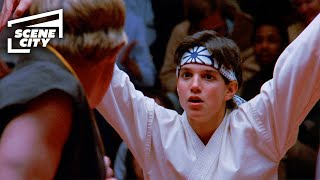 The Karate Kid Crane Kick Final Fight Scene Ralph Macchio William Zabka [upl. by Ocihc]