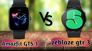 Amazfit gts 3 vs zeblaze gtr 3 smart watch comparison [upl. by Conrad916]