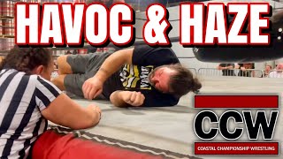 Lummys High Spot Tag Team Championship Drama at CCW Havoc and Haze [upl. by Nwonknu]