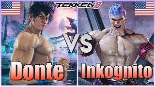 Tekken 8 ▰ Donte Law Vs Inkognito Bryan ▰ Ranked Matches [upl. by Nussbaum]