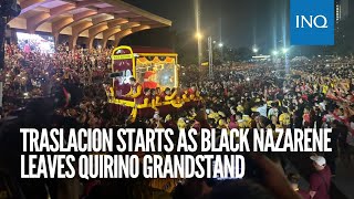 Traslacion starts as Black Nazarene leaves Quirino Grandstand [upl. by Robin]