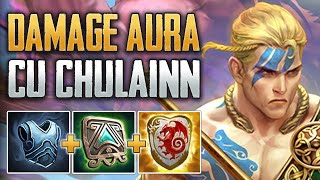 DAMAGE AURA BUILD Cu Chulainn Solo Gameplay SMITE Conquest [upl. by Leonidas77]