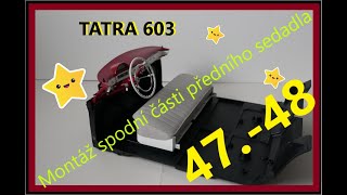 TATRA 603 stavba modelu díl 4748 Montáž spodní části předního sedadla DeAgostini [upl. by Nivonod]