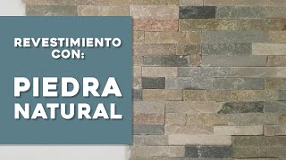 ¿Cómo instalar un revestimiento de piedra en el interior [upl. by Halpern]