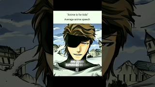 Average anime speech  aizen anime speech quotes trending shorts [upl. by Kohn473]