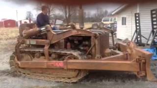 1947 International TD9 Dozer with 10 Bucyrus Angle Blade [upl. by Herb]