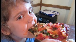 Homemade Vegan Pizza With Organic Einkorn Wheat Crust June 13 2017 [upl. by Arlena]