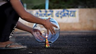 काँच के अंदर अनार  Anar Inside a glass jar Experiment [upl. by Asilenna]