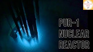 Inside a Nuclear Reactor Scram with Sound  Cherenkov Radiation Fission at PUR1 [upl. by Eellah826]