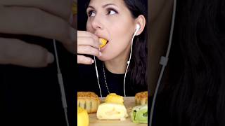 Mooncakes 🥮 asmr mukbang eatingsounds mangiawhispers [upl. by Chickie462]