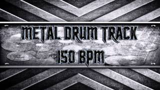 Metal Drum Track 150 BPM HQHD [upl. by Animas]