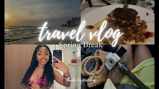 VACATION VLOG first college spring break trying new restaurants beach days [upl. by Suiremed]