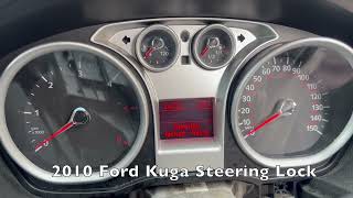 2010 Ford Kuga steerling lock removal  UK [upl. by Divod9]