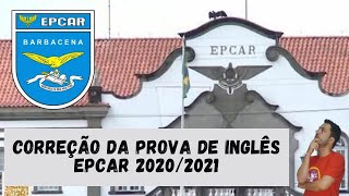 Correção Prova Inglês EPCAr 20202021  Teacher Rafael [upl. by Alyahc]